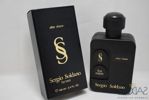 Sergio Soldano Nero / Black Version (1985) Original For Men Pour Homme After Shave 100 Ml 3.4 Fl.oz.