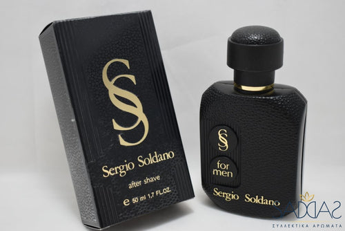 Sergio Soldano Nero / Black Version (1985) Original For Men Pour Homme After Shave 50 Ml 1.7 Fl.oz.