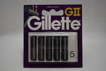 Gillette GII / TRAC II ORIGINAL (VERSION 1972) RAZOR BLADE REFILLS, 5 CARTRIDGES (1 PACK) Χ 10 pieces (PACK)