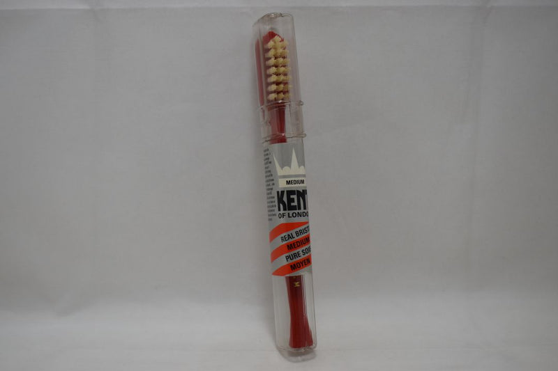 KENT OF LONDON ORIGINAL TOOTHBRUSH (MEDIUM) STRAIGHT TUFT REAL BRISTLE RED COLOR (VERSION 1977) / ΟΔΟΝΤΟΒΟΥΡΤΣΑ ΜΕ ΙΣΙΕΣ ΚΑΙ ΑΥΘΕΝΤΙΚΕΣ ΤΡΙΧΕΣ (ΜΕΣΑΙΑΣ ΣΚΛΗΡΟΤΗΤΑΣ) ΧΡΩΜΑΤΟΣ KOKKINOY.