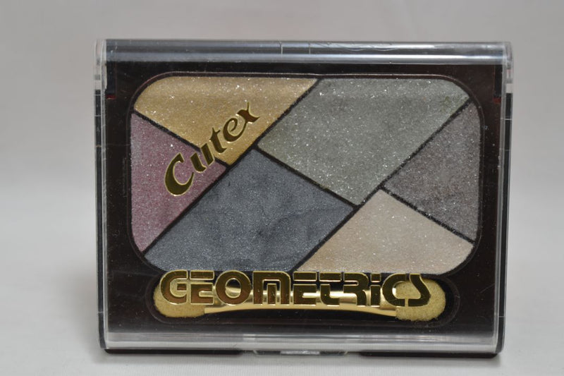 Cutex (Chesebrough Pond's Inc) GEOMETRICS Six Eye Shadow Color Cream Fixing No 16 / 6 Σκιές Ματιών σε Πούδρα (Ανοικτό Βιολετί - Σομόν - Ροζ - Μπλε Ανοικτό και Δύο Γκρι) με Γεωμετρικά Σχήματα.