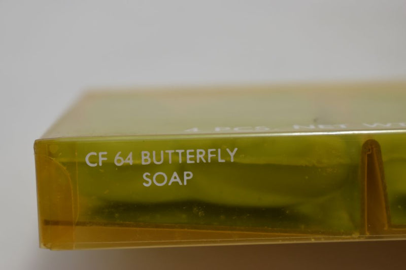 WOLFF GIFT BOX (COUNTRY FAIR) SOAP BUTTERFLY SCENTED COLOR GREEN 4 PCS (VERSION 1981) / Συσκευασία Δώρου (Υπαίθρια Γιορτή) από Αρωματισμένα Σαπούνια - 4 Τεμάχια - σε σχήμα Πεταλούδας, Χρώματος Πράσινου, 137 gr 4.5 OZ.