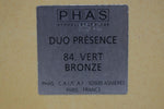 PHAS HYPOALLERGĖNIQUE DUO OMBRE À PAUPIÈRES  / DOUBLE EYE SHADOW / ΔΙΠΛΗ ΣΚΙΑ ΜΑΤΙΩΝ, Υποαλλεργική, σε Απόχρωση (VERT / BRONZE - Γκρι Μολυβί / Σομόν) 2x2 g - Χωρίς κουτί.