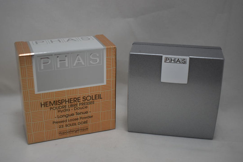 PHAS HYPOALLERGĖNIQUE HEMISPHERE SOLEIL, POUDRE LIBRE PRESSEE - Longue Tenue / PRESSED LOOSE POWDER / Πούδρα  Μεγάλης Διάρκειας, Συμπιεσμένη Χαλαρά, Υποαλλεργική, σε Απόχρωση ( SOLEIL DORE - Χρυσαφένιο του Ήλιου) 30 g.