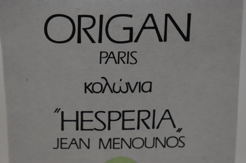 "HESPERIA" - JEAN MENOUNOS ORIGAN (VERSION 1972) COLOGNE POUR FEMME / FOR WOMEN 100 ml 3.4 FL.OZ.