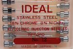 STAINLESS STEEL NEEDLES FOR HYPODERMIC INJECTION ELECTROLYTIC POLISHED (18% CHROME 8% NICKEL) No 12 ONE DOZEN / ΒΕΛΟΝΕΣ ΓΙΑ ΥΠΟΔΕΡΜΙΚΗ ΕΝΕΣΗ ΑΠΟ ΑΝΟΞΕΙΔΩΤΟ ΑΤΣΑΛΙ ΗΛΕΚΤΡΟΛΥΤΙΚΑ ΓΥΑΛΙΣΜΕΝΟ (18% ΧΡΩΜΙΟ 8% ΝΙΚΕΛΙΟ) No 12 Μια Ντουζίνα (Δωδεκάδα).