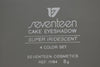SEVENTEEN 17 COSMETICS CAKE EYESHADOW SUPER IRIDESCENT (PALETTE No 53 -  JASPER) / Συμπαγής Τετραπλή Σκιά Ματιών, Σούπερ Ιριδίζουσα -  (COLLECTION 53) -  Σε Απόχρωση (Γκρι Ανοικτό - Θαλασσί - Φούξια - Λαδί Ανοικτό) 8 g.
