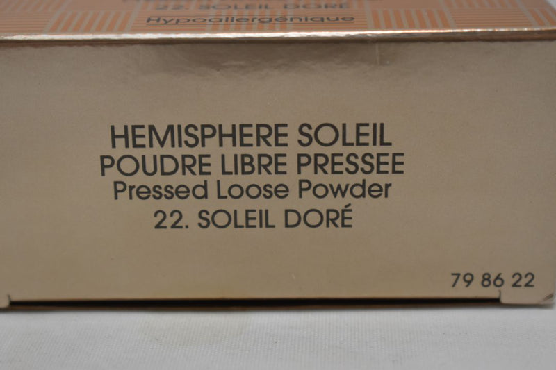PHAS HYPOALLERGĖNIQUE HEMISPHERE SOLEIL, POUDRE LIBRE PRESSEE - Longue Tenue / PRESSED LOOSE POWDER / Πούδρα  Μεγάλης Διάρκειας, Συμπιεσμένη Χαλαρά, Υποαλλεργική, σε Απόχρωση ( SOLEIL DORE - Χρυσαφένιο του Ήλιου) 30 g.