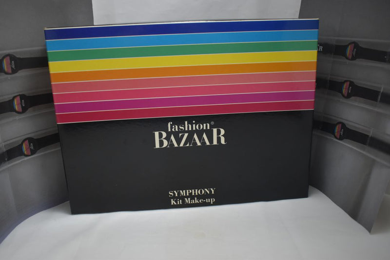 FASHION BAZAAR SYMPHONY KIT MAKE-UP (1404-01) 36 EYE SHADOW+3 BLUSH+2 INDIAN EART+1 TRANSPARENT COMPACT POWDER+1 SKIN COVER+3 LIPS POWDER+1 KAJAL BLACK PENCIL+1 LIP PENCIL+PENCIL SHARPENER+3 LIPSTICKS+3 NAIL-ENAMELS+SLIDE KIT (0035) NET WT 63,8 g.