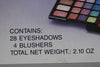 CAMEO COSMETICS KIT MAKE-UP (8607) 28 EYE SHADOWS + 4 BLUSHES / Σετ Μακιγιάζ 28 (Σκιές Ματιών) + 4 (Ρουζ)  NET WT 2.10 OZ.