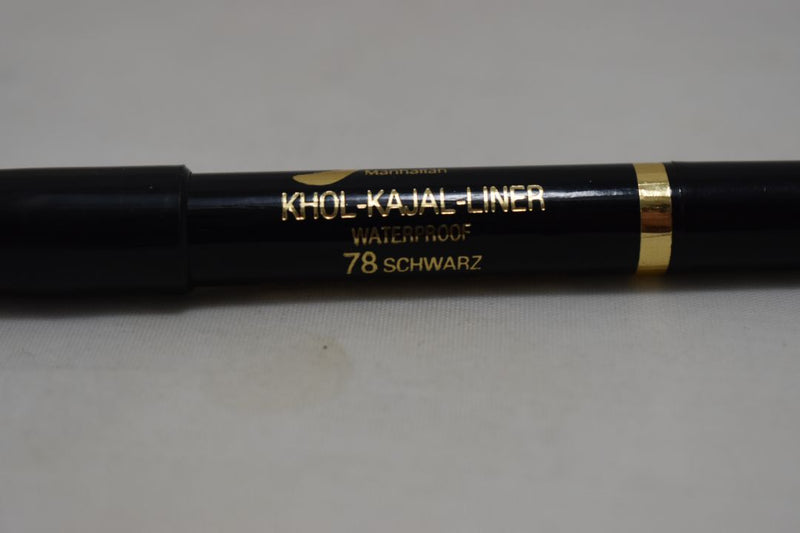 MANHATTAN COSMETICS BIG KHOL-KAJAL- LINER (PENCIL) WATERPROOF / Μολύβι Ματιών Καζάλ, Χονδρό, Αδιάβροχο, σε Απόχρωση (No 78 - SCWARZ - Μαύρο).