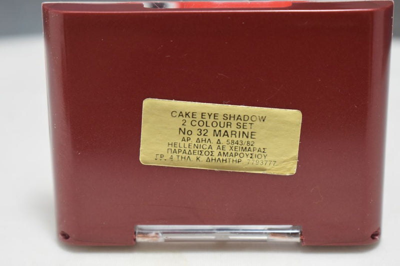 SEVENTEEN 17 COSMETICS CAKE EYE SHADOW DUO (SET No 32 MARINE) / Συμπαγής Διπλή Σκιά Ματιών -  (COLLECTION 32) -  Σε Απόχρωση (Ροζ - Μπλε Βαθύ) 4 g.