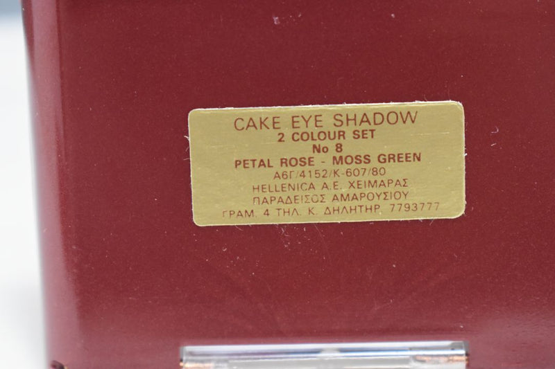 SEVENTEEN 17 COSMETICS CAKE EYE SHADOW DUO (No 8 PETAL ROSE - MOSS GREEN) / Συμπαγής Διπλή Σκιά Ματιών -  (COLLECTION 8) -  Σε Απόχρωση (Ροζ - Βαθύ Πράσινο) 4 g.