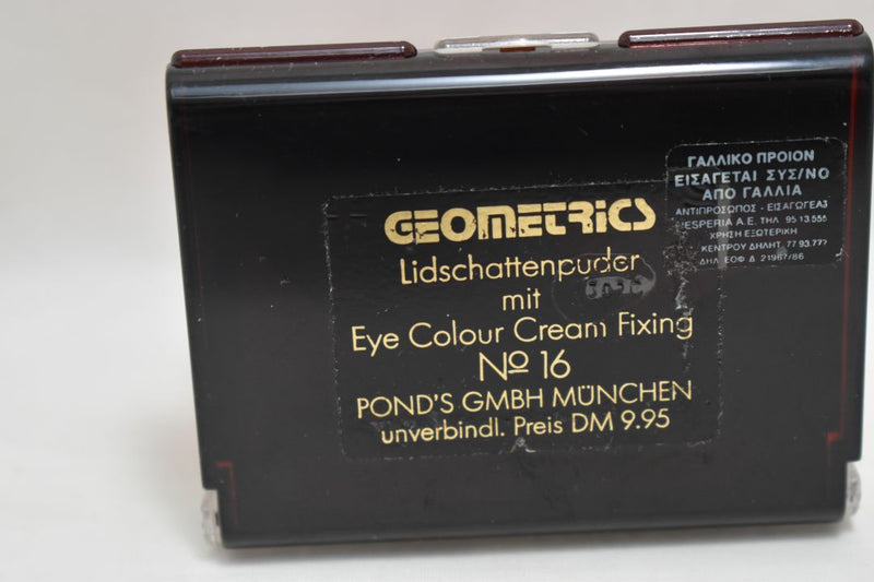Cutex (Chesebrough Pond's Inc) GEOMETRICS Six Eye Shadow Color Cream Fixing No 16 / 6 Σκιές Ματιών σε Πούδρα (Ανοικτό Βιολετί - Σομόν - Ροζ - Μπλε Ανοικτό και Δύο Γκρι) με Γεωμετρικά Σχήματα.