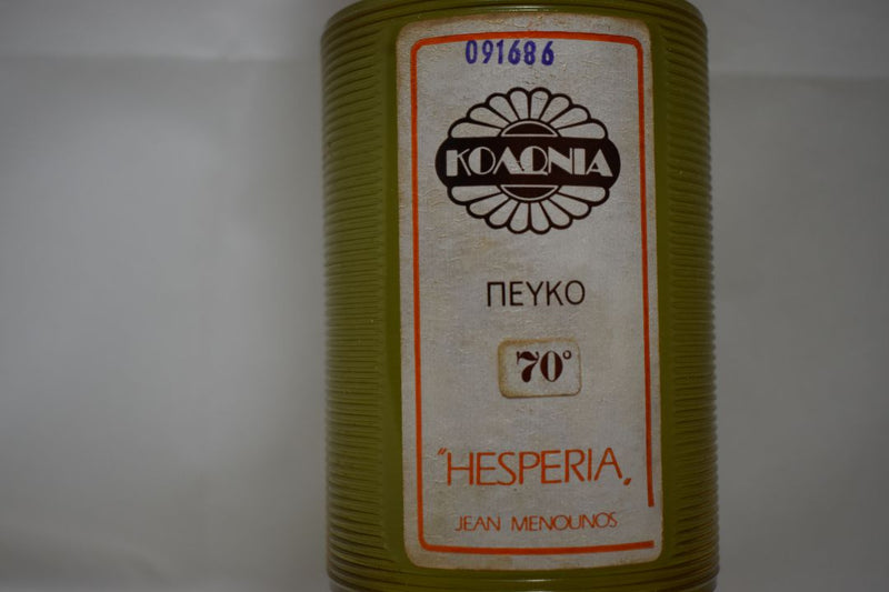 "HESPERIA" - JEAN MENOUNOS - ΠΕΥΚΟ 70° - (VERSION 1976) EAU DE COLOGNE POUR HOMME / FOR MEN 1000 ml 33.3 FL.OZ - jumbo !!!