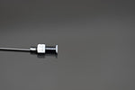 OPTIMA (Fortuna W.G.Co) GLASS HYPODERMIC SYRINGE (LUER-LOCK tip) with interchangeable components / Reusable / Γυάλινη Σύριγγα με μεταλλικό σύνδεσμο ασφαλείας, επαναχρησιμοποιήσιμη 5 c.c. + STAINLESS STEEL NEEDLES / ΒΕΛΟΝΑ No 1.5x35