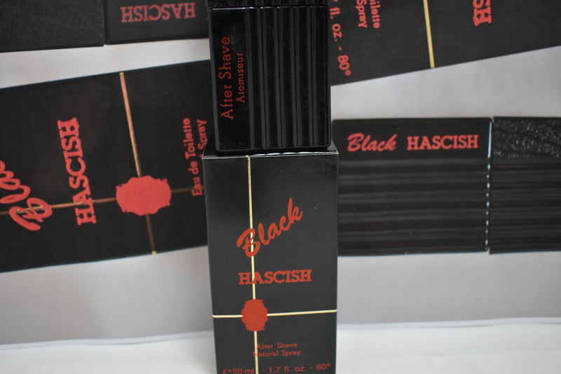 VEEJAGA HASCISH BLACK (VERSION 1985) ORIGINAL POUR HOMME / FOR MEN AFTER SHAVE ATOMISEUR (NATURAL SPRAY) 50 ml 1.7 FL.OZ.