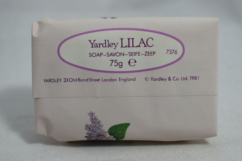 YARDLEY LILAC (VERSION 1982) LUXURY / PERFUMED SOAPS 75 gr 2.5 OZ.