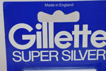 Gillette SUPER SILVER (10) STAINLESS STEEL BLADES Platinum hardened edges Χ 5 pieces (PACK)