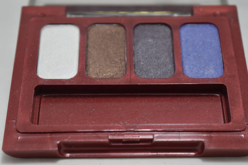 SEVENTEEN 17 COSMETICS CAKE EYE SHADOW 4 COLOUR SET   (PALETTES No 01 -  PLUMS) / Συμπαγής Τετραπλή Σκιά Ματιών -  (COLLECTION 01) -  Σε Απόχρωση (Εκρού - Καφέ - Πράσινο - Δαμασκηνί) 8 g.