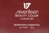 SEVENTEEN 17 COSMETICS BEAUTY COLOR / BLUSHER / FARD A JOUES / 2 COLOR SET (No 2 PINK - CYCLAMEN) / Διπλό ρουζ -  (COLLECTION 2) -  Σε Απόχρωση (Ροζ - Κυκλάμινο) 5.5 g.
