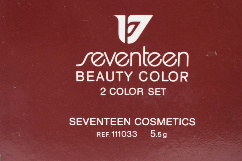 SEVENTEEN 17 COSMETICS BEAUTY COLOR / BLUSHER / FARD A JOUES / 2 COLOR SET (No 2 PINK - CYCLAMEN) / Διπλό ρουζ -  (COLLECTION 2) -  Σε Απόχρωση (Ροζ - Κυκλάμινο) 5.5 g.