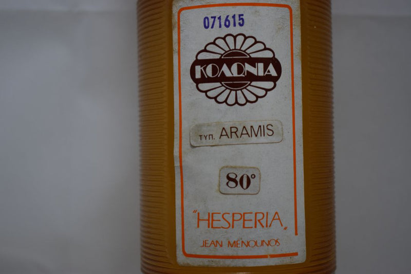 "HESPERIA" - JEAN MENOUNOS  - ΤΥΠΟΥ ARAMIS 80°  - (VERSION 1976) EAU DE COLOGNE POUR HOMME / FOR MEN 1000 ml 33.3 FL.OZ - jumbo !!!