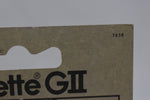 Gillette GII / TRAC II ORIGINAL (VERSION 1972) RAZOR BLADE REFILLS, 5 CARTRIDGES (1 PACK) Χ 20 pieces (PACK)