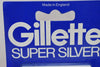 Gillette SUPER SILVER (10) STAINLESS STEEL BLADES Platinum hardened edges Χ 10 pieces (PACK)