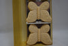 WOLFF GIFT BOX (COUNTRY FAIR) SOAP BUTTERFLY SCENTED COLOR BEIGE 4 PCS (VERSION 1981) / Συσκευασία Δώρου (Υπαίθρια Γιορτή) από Αρωματισμένα Σαπούνια - 4 Τεμάχια - σε σχήμα Πεταλούδας, Χρώματος Μπεζ, 137 gr 4.5 OZ.