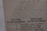 KENT 2000 ORIGINAL  TOOTHBRUSH  STRAIGHT TUFT REAL BRISTLE RED COLOR (VERSION 1979) A NEW ANGLE FOR DOUBLE DENTAL CARE / ΟΔΟΝΤΟΒΟΥΡΤΣΑ 2000 ΜΕ ΙΣΙΕΣ ΚΑΙ ΑΥΘΕΝΤΙΚΕΣ ΤΡΙΧΕΣ ΓΙΑ ΔΙΠΛΗ ΟΔΟΝΤΙΑΤΡΙΚΗ ΦΡΟΝΤΙΔΑ  ΧΡΩΜΑΤΟΣ ΚΟΚΚΙΝΟΥ.