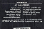 FASHION BAZAAR SOFT COMPACT POWDER / Μαλακή Συμπαγής Σκόνη σε Απόχρωση (IVORY BEIGE - Ιβουάρ Μπεζ) 10 g.