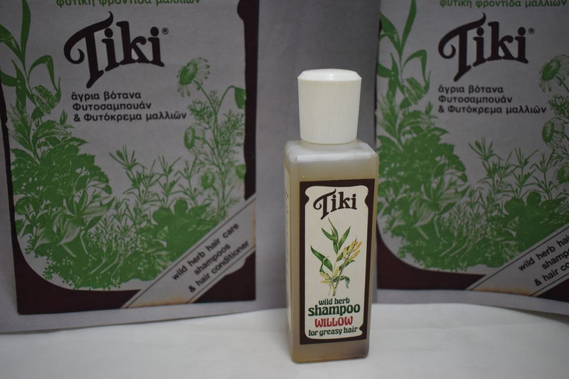 TiKi WILD HERB SHAMPOO WILLOW (VERSION 1982) FOR GREASY HAIR / ΦΥΤΟΣΑΜΠΟΥΑΝ ΙΤΙΑΣ ΓΙΑ ΛΙΠΑΡΑ ΜΑΛΛΙΑ  120 ml 4 FL.OZ.