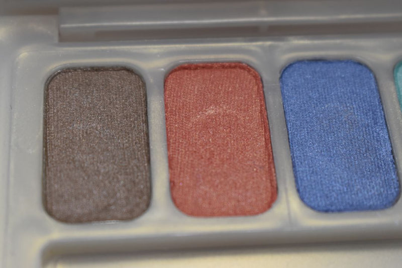 SEVENTEEN 17 COSMETICS CAKE EYESHADOW SUPER IRIDESCENT (PALETTE No 55 -  SPLASH COLORS) / Συμπαγής Τετραπλή Σκιά Ματιών, Σούπερ Ιριδίζουσα -  (COLLECTION 55) -  Σε Απόχρωση (Μπεζ - Κοραλλί - Γαλάζιο - Πράσινο) 8 g.