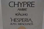 "HESPERIA" - JEAN MENOUNOS CHYPRE AMBRE  (VERSION 1972) COLOGNE POUR FEMME / FOR WOMEN 100 ml 3.4 FL.OZ.