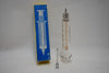 OPTIMA (Fortuna W.G.Co) GLASS HYPODERMIC SYRINGE (LUER-LOCK tip) with interchangeable components / Reusable / Γυάλινη Σύριγγα με μεταλλικό σύνδεσμο ασφαλείας, επαναχρησιμοποιήσιμη 5 c.c. + STAINLESS STEEL NEEDLES / ΒΕΛΟΝΑ No 1.4x30