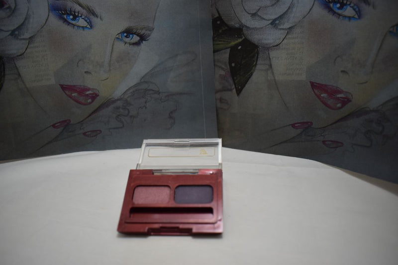 SEVENTEEN 17 COSMETICS CAKE EYE SHADOW DUO (No 6 PLUM ROSE - DEEP VIOLET) / Συμπαγής Διπλή Σκιά Ματιών -  (COLLECTION 6) -  Σε Απόχρωση (Απαλό Ροζ - Βαθύ Βιολετί) 4 g.