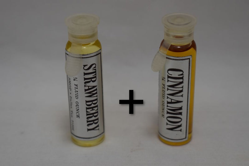 The Scent Shop - Scents of Nature - CINNAMON (VERSION 1981) / Άρωμα Κανέλλας PERFUME 7.5 ml ¼ FL.OZ. + STRAWBERRY (VERSION 1981) / Άρωμα Φράουλας PERFUME 7.5 ml ¼ FL.OZ.