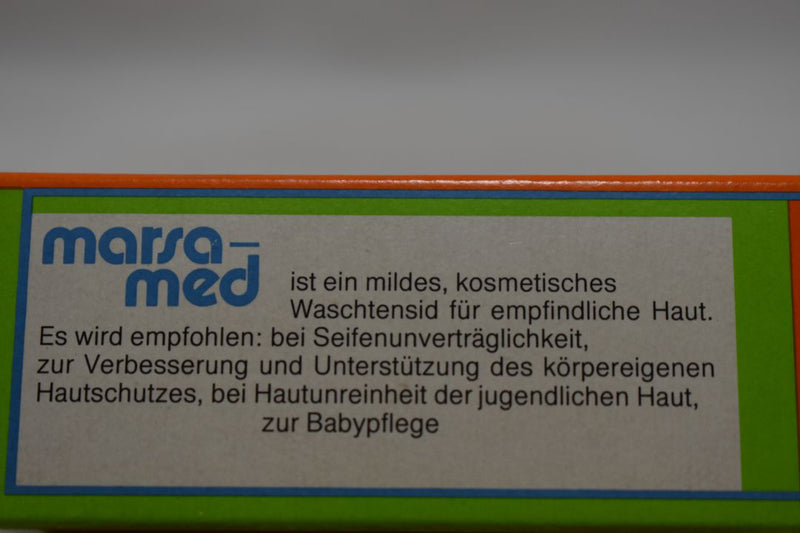 MARSA MED SOAP (PH 5,5) is a mild soap-free cleanser, Antiallergic, for deep facial cleansing (VERSION 1983) / Σαπούνι Ουδέτερο, για Βαθύ Καθαρισμό προσώπου, Αντιαλλεργικό 100 g 3.5 OZ.