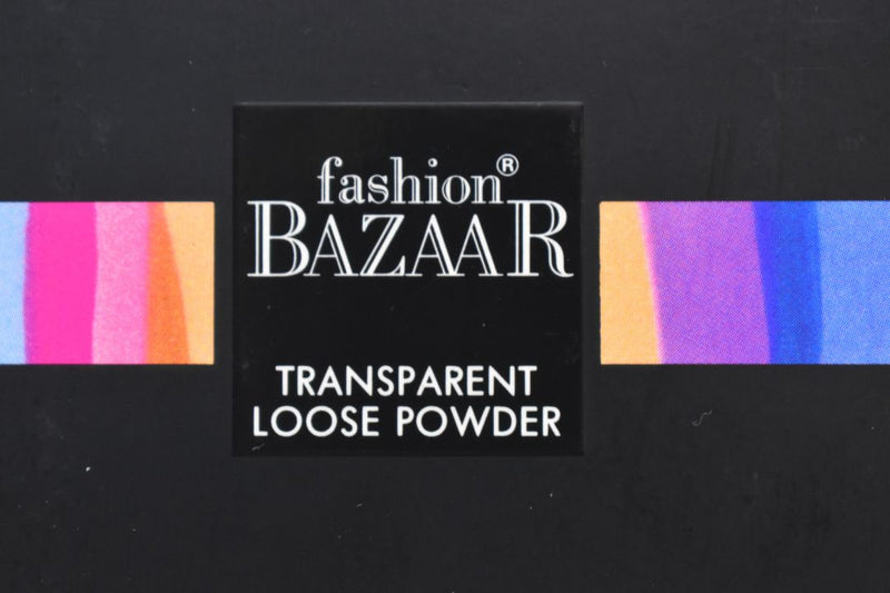 FASHION BAZAAR TRANSPARENT LOOSE POWDER / Διάφανη Πούδρα σε μορφή Σκόνης σε Απόχρωση (NATURAL - ΦΥΣΙΚΟ) 15 g.