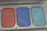 SEVENTEEN 17 COSMETICS CAKE EYESHADOW SUPER IRIDESCENT (PALETTE No 55 -  SPLASH COLORS) / Συμπαγής Τετραπλή Σκιά Ματιών, Σούπερ Ιριδίζουσα -  (COLLECTION 55) -  Σε Απόχρωση (Μπεζ - Κοραλλί - Γαλάζιο - Πράσινο) 8 g.