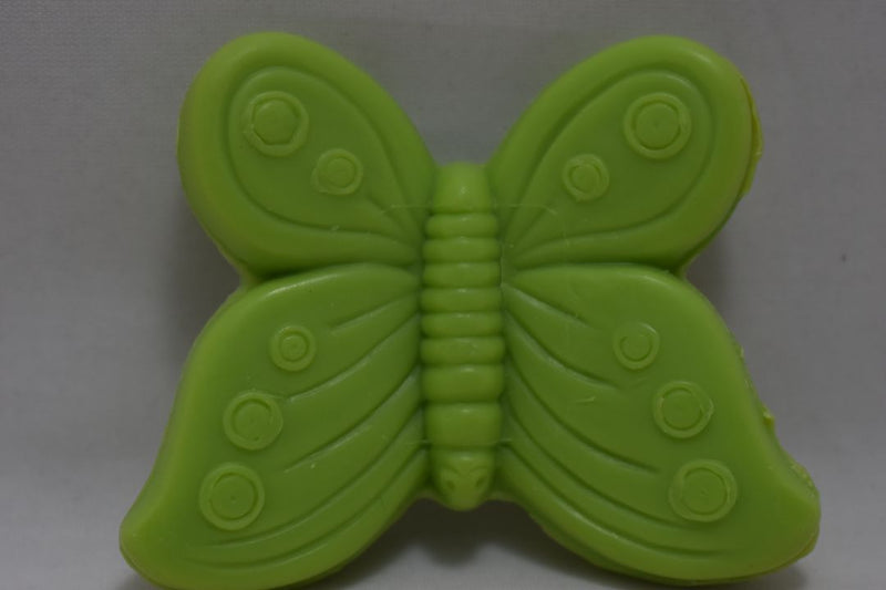 WOLFF GIFT BOX (COUNTRY FAIR) SOAP BUTTERFLY SCENTED COLOR GREEN 4 PCS (VERSION 1981) / Συσκευασία Δώρου (Υπαίθρια Γιορτή) από Αρωματισμένα Σαπούνια - 4 Τεμάχια - σε σχήμα Πεταλούδας, Χρώματος Πράσινου, 137 gr 4.5 OZ.