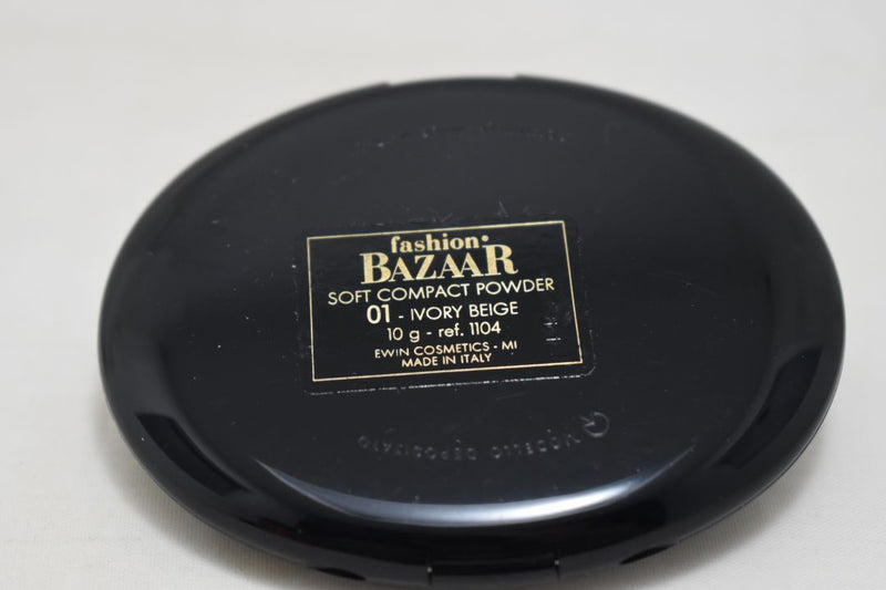 FASHION BAZAAR SOFT COMPACT POWDER / Μαλακή Συμπαγής Σκόνη σε Απόχρωση (IVORY BEIGE - Ιβουάρ Μπεζ) 10 g.
