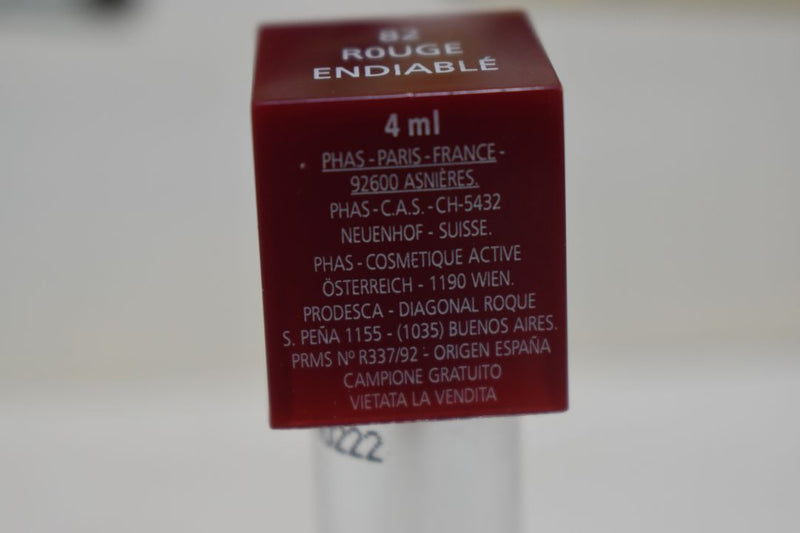 PHAS HYPOALLERGĖNIQUE ROUGE INTENSE - LIP COMFORT (82 - ROUGE ENDIABLE) / Κραγιόν έντονο, σε Απόχρωση (82 - Διαβολικό/Αχαλίνωτο Κόκκινο), με Άνεση μεγάλης Διάρκειας στα Χείλη, 4 ml - Tester - Χωρίς κουτί.