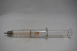 OPTIMA (Fortuna W.G.Co) GLASS HYPODERMIC SYRINGE (LUER-LOCK tip) with interchangeable components / Reusable / Γυάλινη Σύριγγα με μεταλλικό σύνδεσμο ασφαλείας, επαναχρησιμοποιήσιμη 5 c.c. +  STAINLESS STEEL NEEDLES / ΒΕΛΟΝΕΣ No 12 Μια Ντουζίνα (Δωδεκάδα).