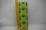 WOLFF GIFT BOX (COUNTRY FAIR) SOAP BUTTERFLY SCENTED COLOR GREEN 4 PCS (VERSION 1981) / Συσκευασία Δώρου (Υπαίθρια Γιορτή) από Αρωματισμένα Σαπούνια - 4 Τεμάχια - σε σχήμα Πεταλούδας, Χρώματος Πράσινου, 137 gr 4.5 OZ.