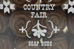 WOLFF GIFT BOX (COUNTRY FAIR) SOAP SCENTED BUDS CHOCOLATE COLOR 20 PCS (VERSION 1981) / Συσκευασία Δώρου (Υπαίθρια Γιορτή) από Αρωματισμένα Σαπούνια - 20 Τεμάχια - σε σχήμα Μπουμπούκι Τριαντάφυλλου, Χρώματος Σοκολάτας, 205 gr 6.7 OZ.