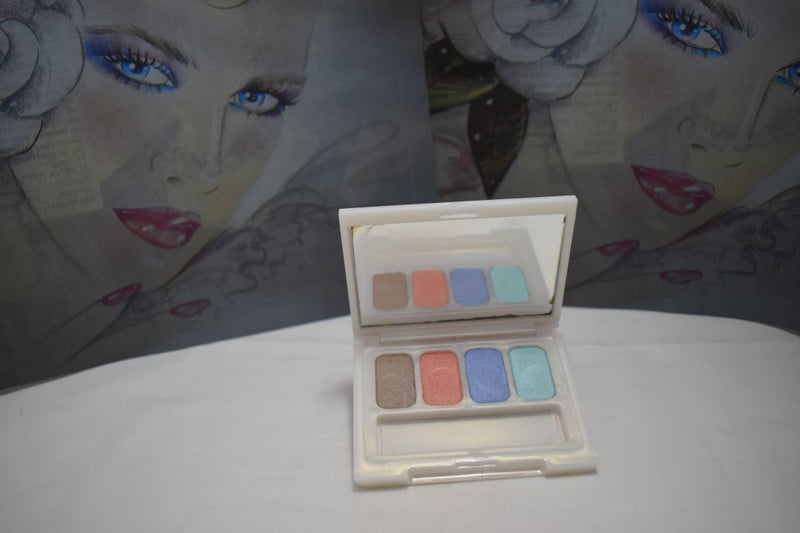SEVENTEEN 17 COSMETICS CAKE EYESHADOW SUPER IRIDESCENT (PALETTE No 55 -  SPLASH COLORS) / Συμπαγής Τετραπλή Σκιά Ματιών, Σούπερ Ιριδίζουσα -  (COLLECTION 55) -  Σε Απόχρωση (Μπεζ - Κοραλλί - Γαλάζιο - Πράσινο) 8 g.
