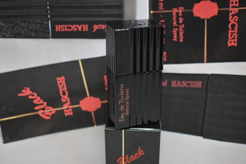 VEEJAGA HASCISH BLACK (VERSION 1985) ORIGINAL POUR HOMME / FOR MEN EAU DE TOILETTE ATOMISEUR (NATURAL SPRAY) 50 ml 1.7 FL.OZ.