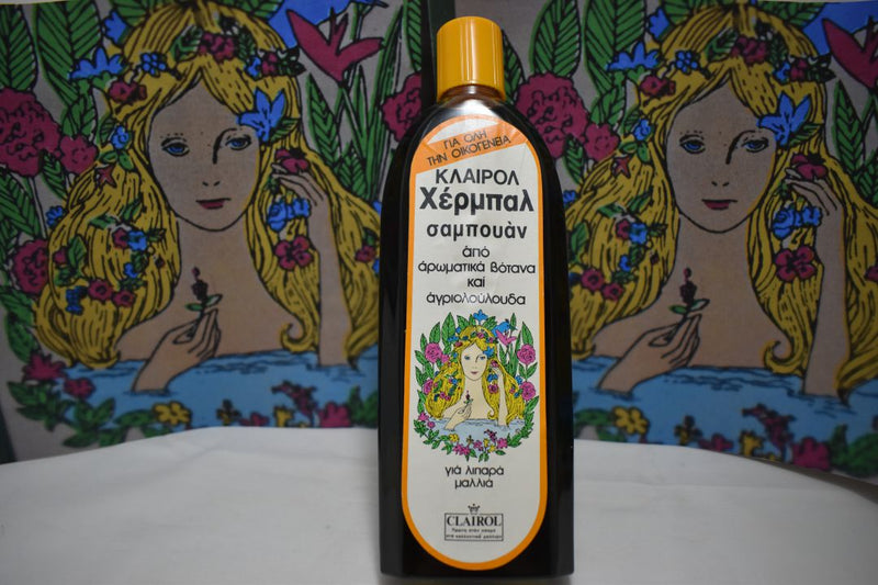 CLAIROL HERBAL SHAMPOO WITH SCENTED HERBS AND WILD FLOWERS (VERSION 1979) FOR OILY HAIR  / Σαμπουάν Φυτικό με Αρωματικά Βότανα και Αγριολούλουδα για Λιπαρά Μαλλιά 300 ml 10 FL.OZ.